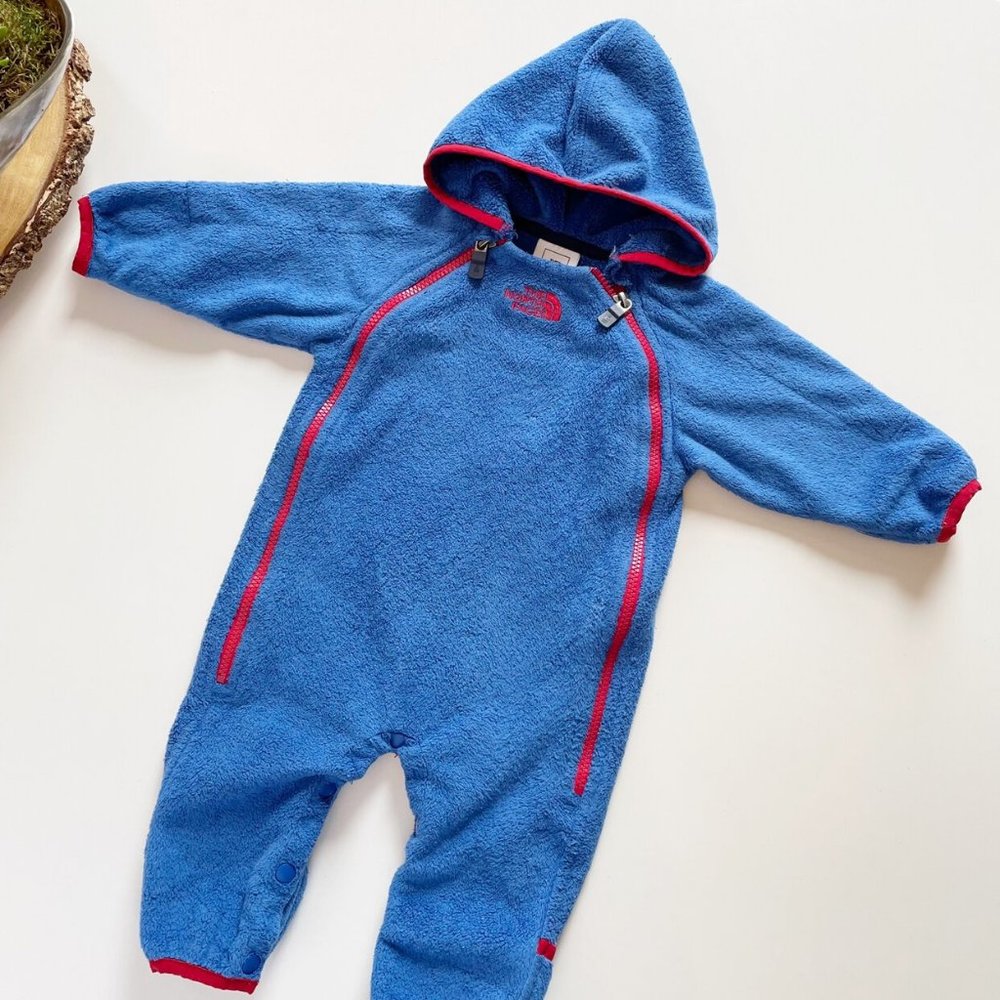 North Face Blue Winter Coverall | 3-6m